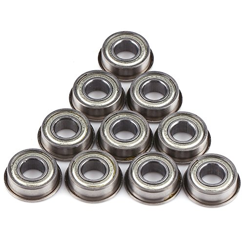 10 Stück F686ZZ Mini-Metallstahl-Doppelt-geschirmte Flanschkugellager, 6 * 13 * 5 Mm mit 6 Mm Schaftprojekten von Eacam