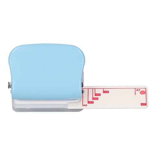 3 Hole Puncher, 5 Blätter Kapazität, Handheld -Papierstempel für B5 A5 A6 A7 A4 mit Kunststoffabdeckung, Metallkörper, für Büro, Schule, Zuhause von Eacam