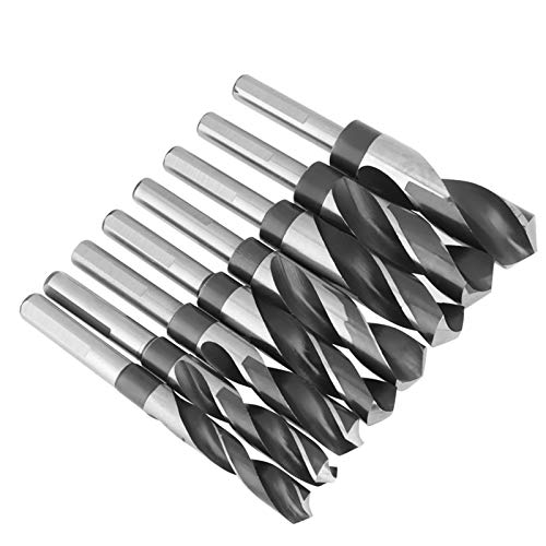 Large Bohrer, 8pcs HSS -Bohrbit für Schreiner, Elektriker mit Holzhülle, Geeignet für Kunststoffe, Aluminium, Kupfer von Eacam