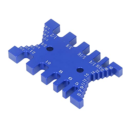 Schwalbenschwanzlehre, Metrisches, Imperiales Aluminium-Skalenmesswerkzeug für die Holzbearbeitung mit 2 Maßstäben, für die Möbelherstellung (Eacamty1n2s0ed5-11) von Eacam
