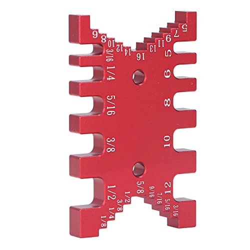 Schwalbenschwanzlehre, Metrisches, Imperiales Aluminium-Skalenmesswerkzeug für die Holzbearbeitung mit 2 Maßstäben, für die Möbelherstellung (Eacamty1n2s0ed5-12) von Eacam