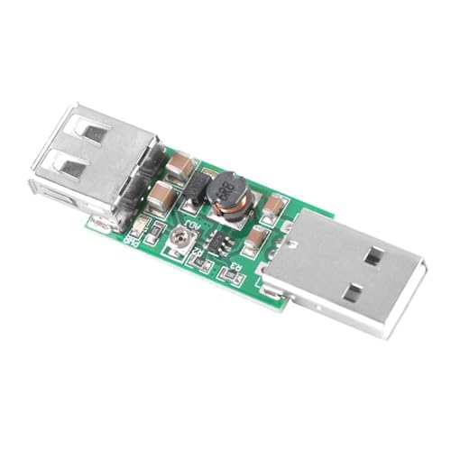 USB auf USB, 5 V auf 6–15 V, Einstellbares Ausgangs-Aufwärtswandlermodul mit USB-Anschlüssen, Hohe Umwandlungseffizienz für -Projekte von Eacam