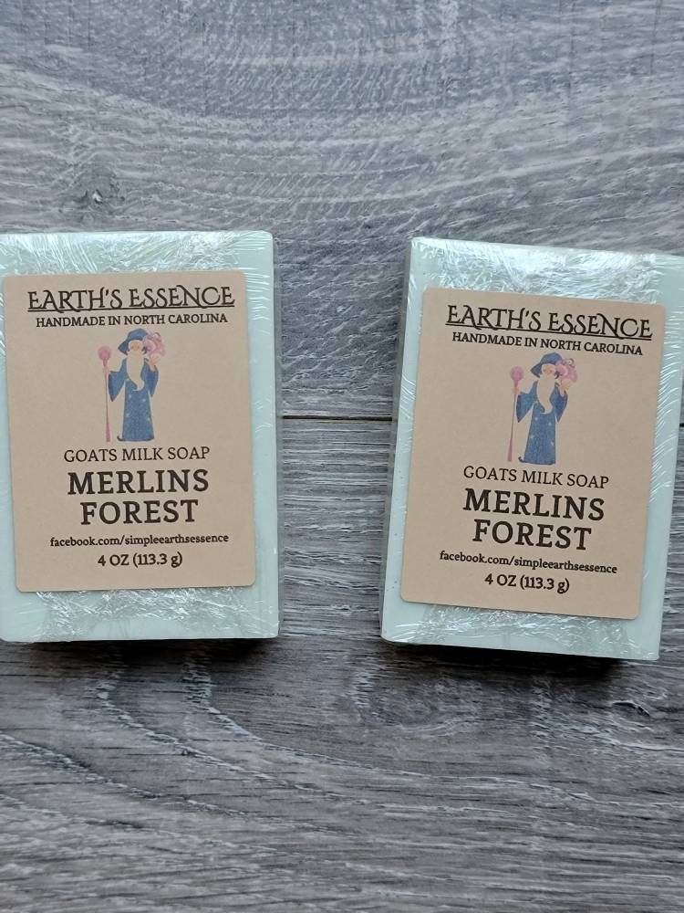 Merlins Forest 120 Ml Ziegenmilchseife, Handgemachte Naturseife, Herrenseife, Herrenduftseife von EarthsEssenceNC