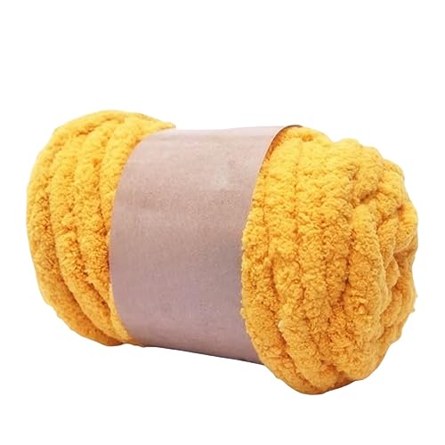 Easnea Chunky Garn 250g Orange - Polyester 100% - Dickes Garn für Armstricken, Decken, Kissen & mehr von Easnea