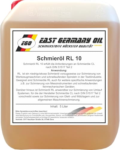 East Germany Oil Schmieröl RL 10 (Kanister 5 Liter) von East Germany OIL