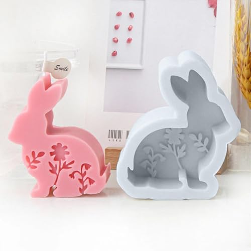 Silikonformen Gießformen Ostern, Silikonform Ostern Hase, Gießformen Silikon Ostern, Gießform Ostern, 3D Osterhasen Kerzenformen für Ostern Deko, Ostern Geschenk von Eastuy