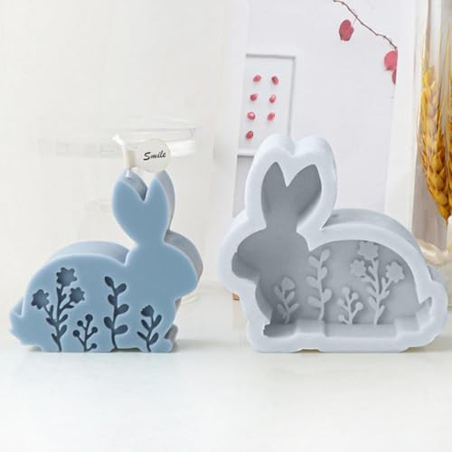 Silikonformen Gießformen Ostern, Silikonform Ostern Hase, Gießformen Silikon Ostern, Gießform Ostern, 3D Osterhasen Kerzenformen für Ostern Deko, Ostern Geschenk von Eastuy