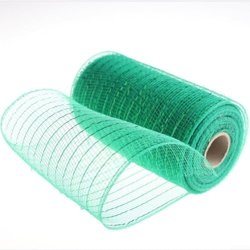 Craft Ready Deko-Mesh-Band, Rolle, 15 cm x 9 m, ein Muss für saisonale Dekorationen zu Hause, Grün von EasyByMall