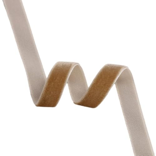 Weiches und elegantes Samtband, 9,1 m, ideal zum Dekorieren von Hochzeiten, Partys oder kreativen Bastelarbeiten (Khaki -0,9) von EasyByMall