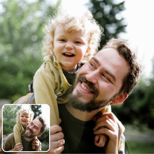 Easycosy 5D Diamond Painting Eigenes Foto - Personalisiertes Diamant Painting Full Bilder Set, als Personalisierte Geschenke für sich Erwachsene und Familie zum Geburtstag -Home Dekor 40x60cm von Easycosy