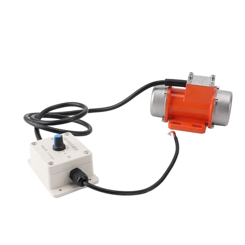 Eatbuy Beton-Vibrationsmotor, 12 V Vibrationsmotor, 4000 U/min, einstellbare Geschwindigkeit, bürstenloser Gleichstrom-Betonvibrator, 20 W für Ausrüstung, Konstruktion aus Aluminiumlegierung von Eatbuy