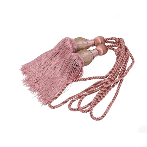 Chic Raffhalter für Vorhänge, weich, glänzend, Rosa, 2 Stück von Eawfgtuw