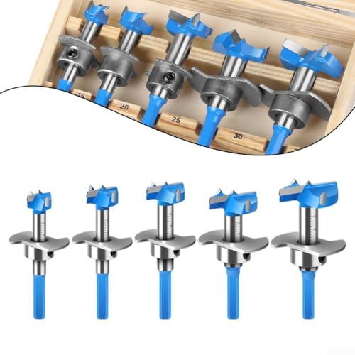 Wolframkarbid-Scharnierbohrer-Set, Präzisionswerkzeuge, gebaut für die Ewigkeit in Ihrer Werkstatt, kompatibel mit elektrischen Tischbohrern (15 mm) von Eawfgtuw