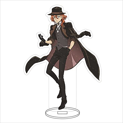 Eaxnmenz Bungo Stray Dogs Ständerfigur Acryl Stand Merch Figur Anime Ornaments 6 Zoll (Nakahara Chuuya) von Eaxnmenz