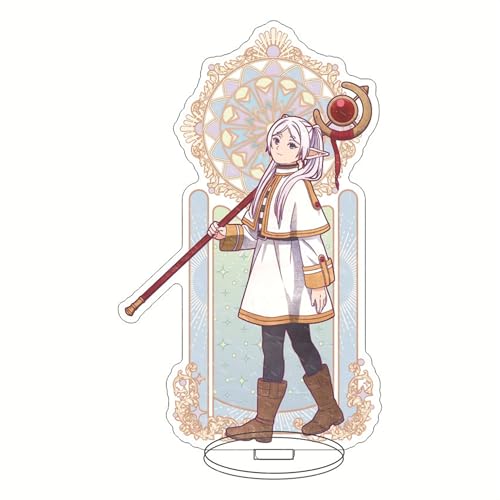 Eaxnmenz Frieren Beyond Journey’s End Ständerfigur Acryl Stand Merch Figur Anime Ornaments 6 Zoll (Frieren2) von Eaxnmenz