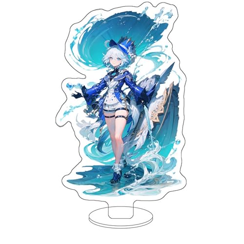 Eaxnmenz Genshin Impact Furina Focalors Ständerfigur Acryl Stand Merch Figur Anime Ornaments 6 Zoll (Furina Focalors2) von Eaxnmenz