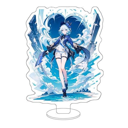 Eaxnmenz Genshin Impact Furina Focalors Ständerfigur Acryl Stand Merch Figur Anime Ornaments 6 Zoll (Furina Focalors3) von Eaxnmenz