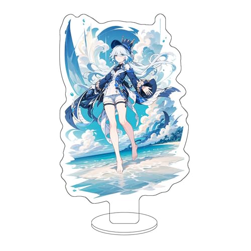 Eaxnmenz Genshin Impact Furina Focalors Ständerfigur Acryl Stand Merch Figur Anime Ornaments 6 Zoll (Furina Focalors4) von Eaxnmenz