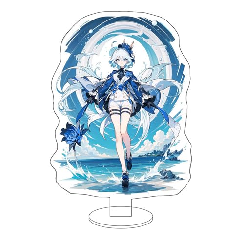 Eaxnmenz Genshin Impact Furina Focalors Ständerfigur Acryl Stand Merch Figur Anime Ornaments 6 Zoll (Furina Focalors5) von Eaxnmenz