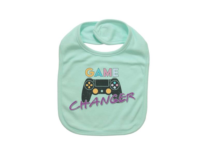 Gaming Lätzchen, Game Changer, Gamer Baby Ankündigung, Bib, Baby, Super Soft, Sublimiertes Design, Zukünftiger Gamer, Controller von EbenezerFire