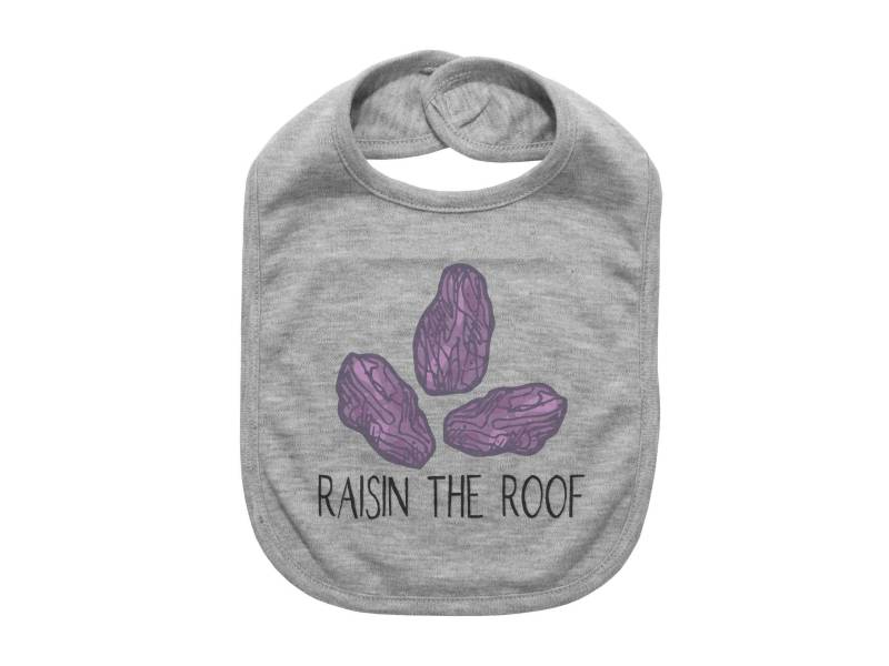 Raisin The Roof, Lustiges Baby Lätzchen, Lätzchen, Geschenk Für Baby, Neugeborene Roof Bib, Raisins von EbenezerFire