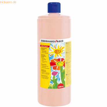 Eberhard Faber Schulmalfarbe Efacolor Tempera 1000ml Flasche fleischfa von Eberhard Faber