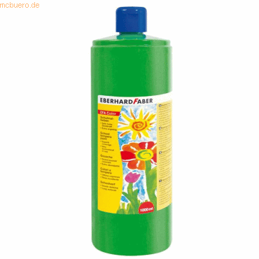 Eberhard Faber Schulmalfarbe Efacolor Tempera 1000ml Flasche permanent von Eberhard Faber