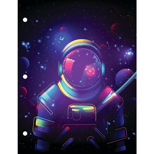 Eccolo BTS Ordner mit 2 Fächern, 21,6 x 27,9 cm, Astronaut von Eccolo