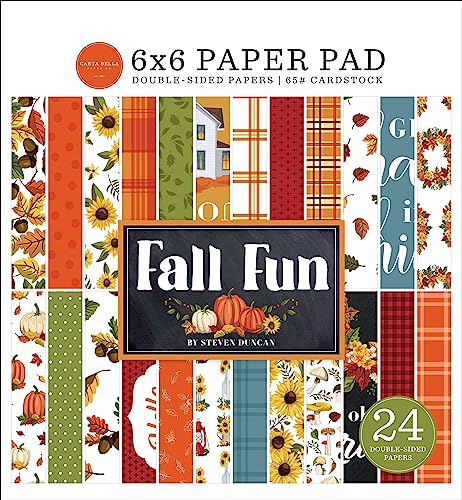 Carta Bella Double-Sided Paper Pad 6"X6"-Fall Fun von Echo Park Paper Company