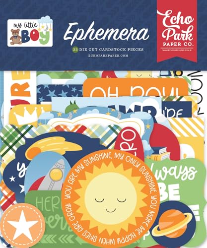 Echo Park Cardstock Ephemera 33/Pkg-Icons, My Little Boy von Echo Park Paper Company