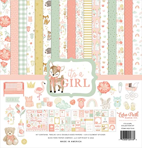 Echo Park Collection Kit 12"X12"-It's A Girl von Echo Park Paper Company