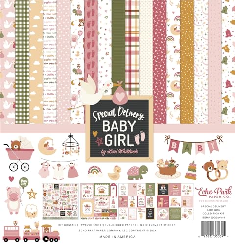 Echo Park Collection Kit 12"X12"-Special Delivery Baby Girl von Echo Park Paper Company