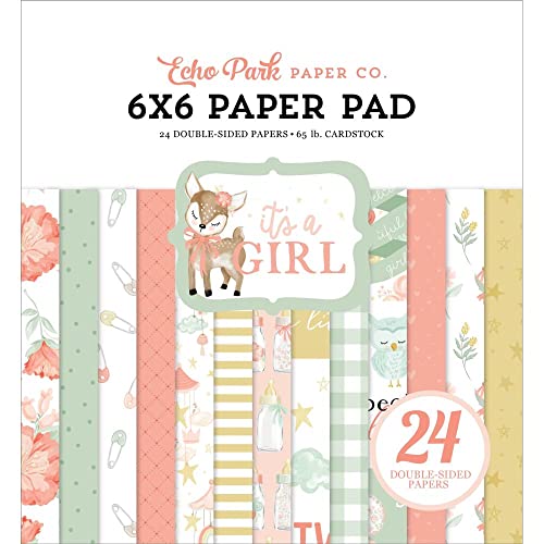 Echo Park Double-Sided Paper Pad 6"X6" 24/Pkg-It's A Girl von Echo Park Paper Company