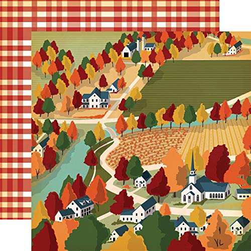 Echo Park Fall Break Double-Sided Cardstock 12"X12"-Harvest Town von Echo Park Paper Company