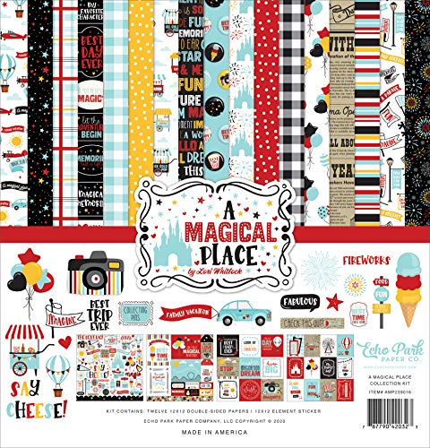 Echo Park Paper Company A Magical Place Collection Kit Papier, 30,5 x 30,5 cm von Echo Park Paper Company