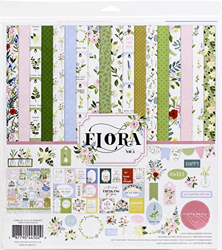 Echo Park Paper Company CBFLN135016 Flora No.4 Sammelset, Papier, 12-x-12-Inch von Carta Bella