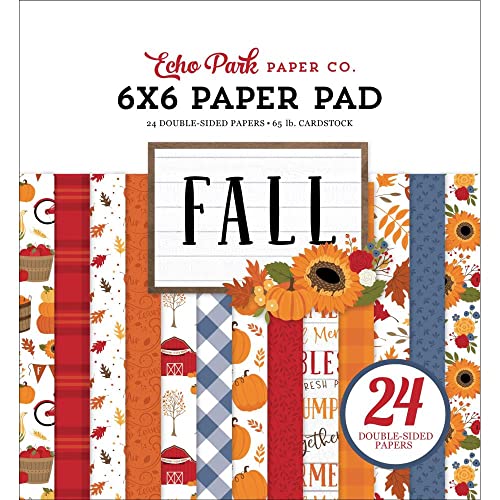 Echo Park Paper Company FAL251023 Fall 6x6 Paper Pad Papier, multi von Echo Park Paper Company