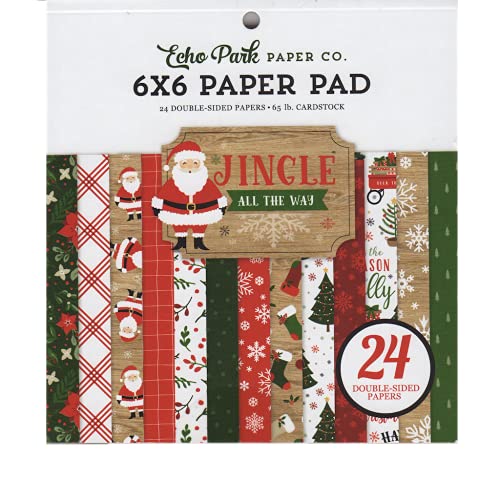 Echo Park Paper Company JIN252023 Jingle All The Way 6x6 Paper Pad Papier, multi von Echo Park Paper Company