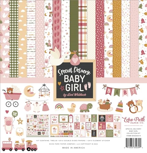 Echo Park Paper Co. Special Delivery Baby Girl Collection Kit von Echo Park Paper Company