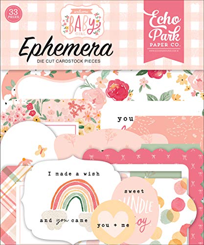 Echo Park Paper Company WBG233024 Welcome Baby Girl Ephemera von Echo Park Paper Company