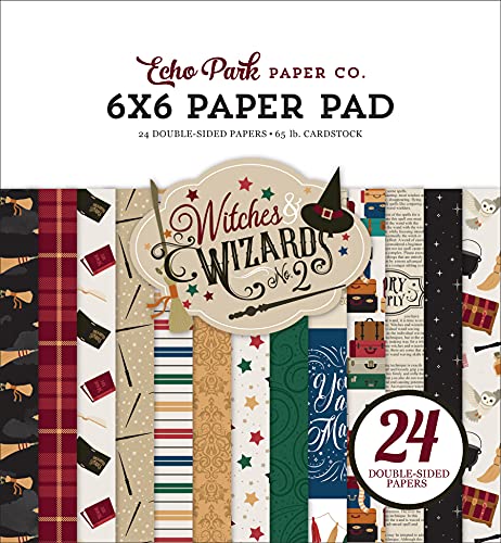 Echo Park Paper Company WIW247023 Witches & Wizards No.2 6x6 Paper Pad Papier, multi von Echo Park Paper Company