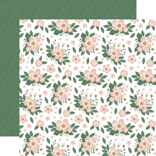 Echo Park Paper Doppelseitiger Karton "Marry Me", 30,5 x 30,5 cm, Blumenmuster von Echo Park Paper Company