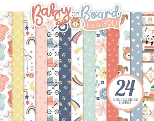 Echo Park Paper 15,2 x 15,2 cm Papierblock – Baby On Board Girl von Echo Park Paper