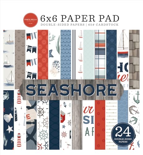 Echo Park Paper Seashore Papierblock, 15,2 x 15,2 cm, versch Echo Park Paper Seashore Papierblock, 15,2 x 15,2 cm, versch von Echo Park Paper