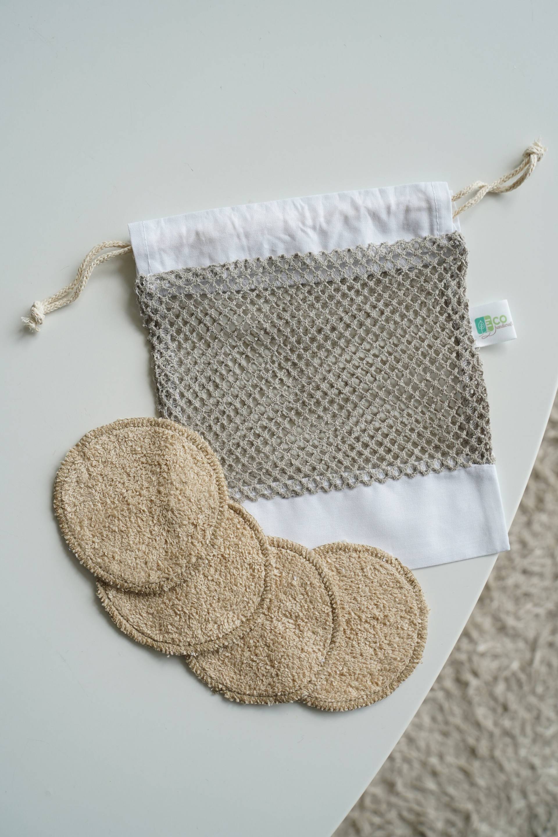 Wiederverwendbare Gesichtspads, Wiederverwendbare Gesichtstücher, Baumwollpads Für Gesicht, Make-Up-Entfernungspads, Frotteestoffpads von EcoHandicraftSK