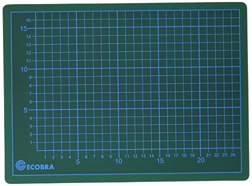 ECOBRA - 703022 Profi Cutting-Mats 5-lagig in 30x22cm - Grün/Schwarz von Ecobra