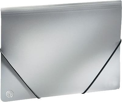 Ecobra Eckspannmappe Silver Shadow/940119 A4 silber-schwarz von Ecobra