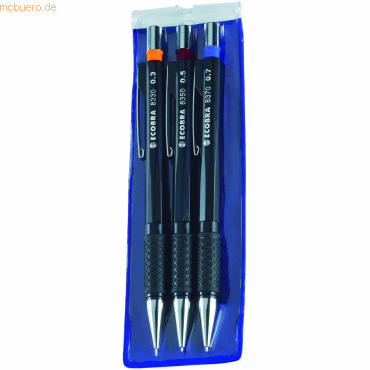 Ecobra Feinminenstift-Set 0,3/0,5/0,7 von Ecobra