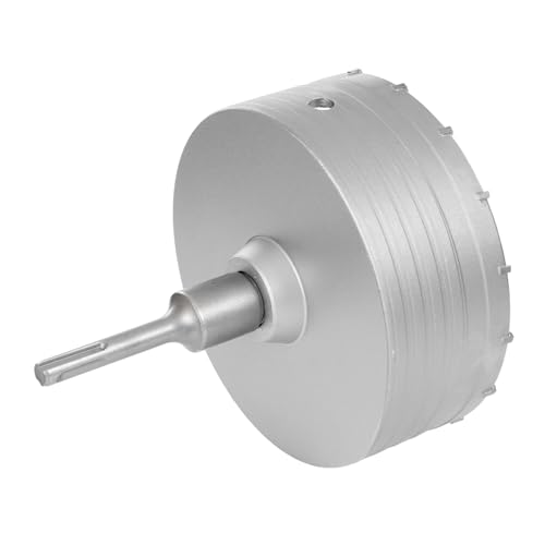 Ecoggeder Hohe Beanspruchung Lochsäge M22 Hartmetall Lochsäge SDS Plus-Adapter Länge 22cm Lochsäge mit Bohrer für Durchlässigem Beton, Mauerwerk, Trockenbau von Ecoggeder