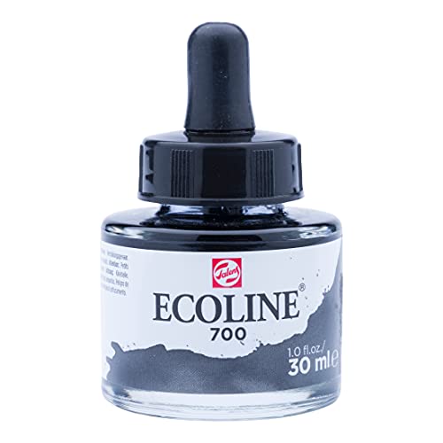 Ecoline Flüssig-Aquarellflasche 30 ml Schwarz 700 (11257001) von Ecoline